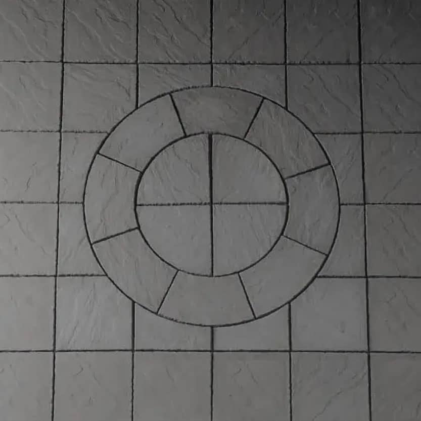 Ashwell Circle Slate 2.7 X 2.7m 7.29m2