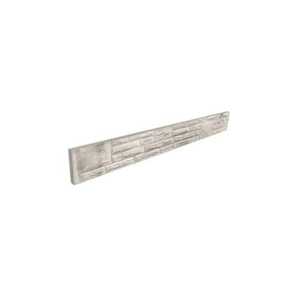 Concrete gravel boards rockface 1825mm x 300mm for fencing base