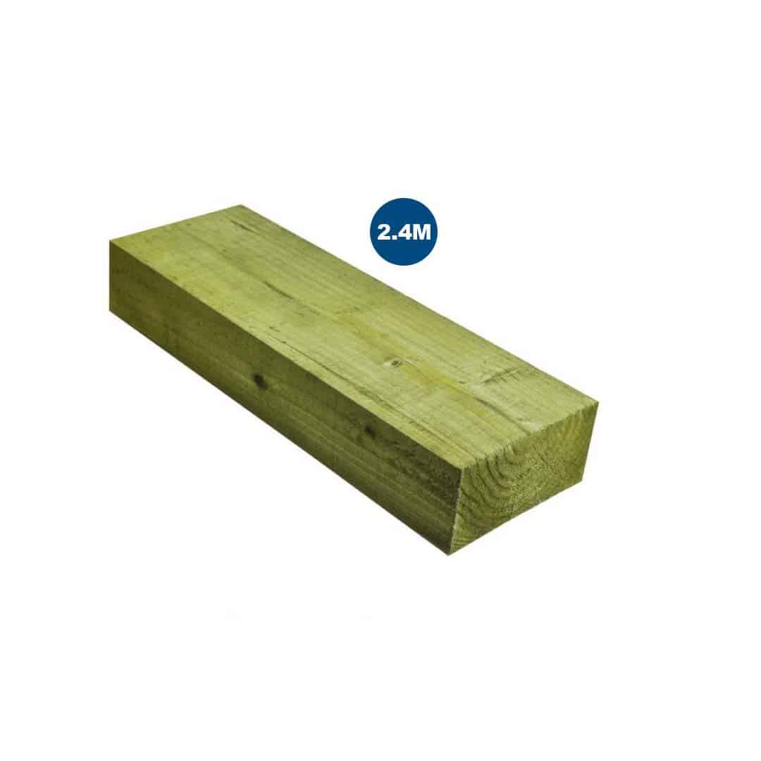 Green New Railway Sleepers 240mm x 120mm x 2.4m