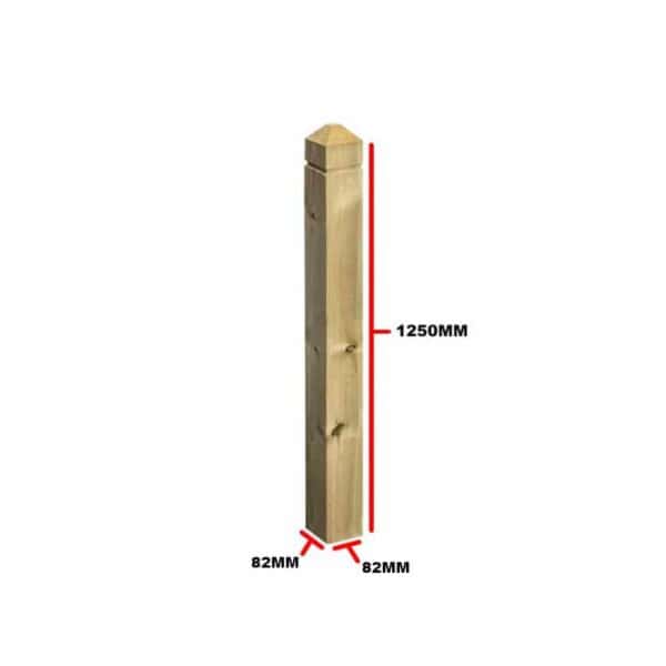Pattrice Newel Post 1250 X 82 X 82mm