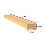 PLANED SMOOTH TIMBER 34MM 34 2.4