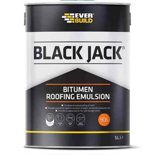 Everbuild Black Jack Bitumen Roofing Emulsion 5l