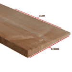 Treated Featheredge BOARD BROWN 2 4
