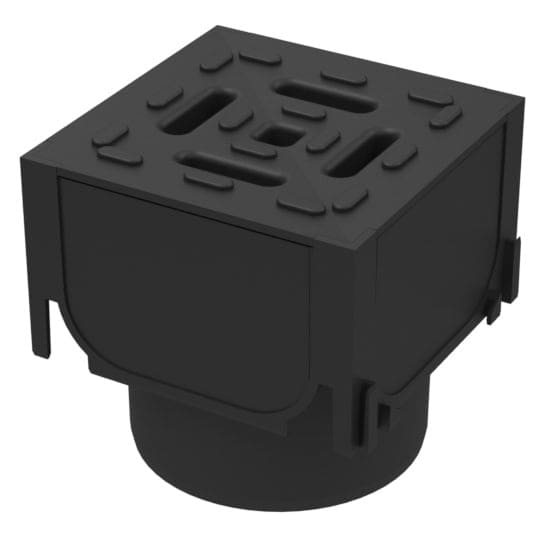 Aco Hexdrain Corner Unit With Plastic Grid