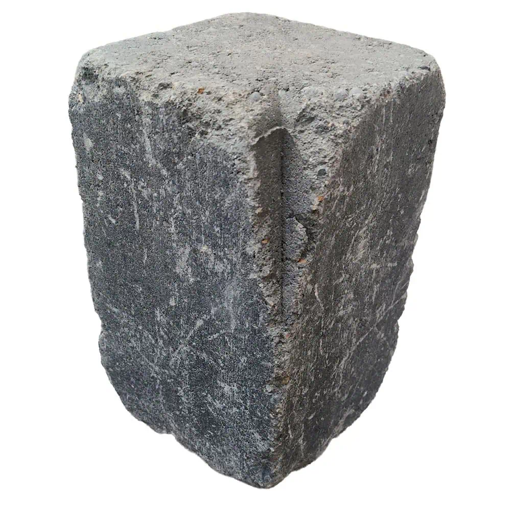 Tumbled Large Kerb Internal Angle 200mm x 125mm x 125mm - Charcoal