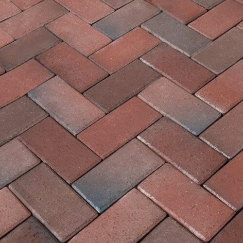 62mm Clay Paver Red Brindle