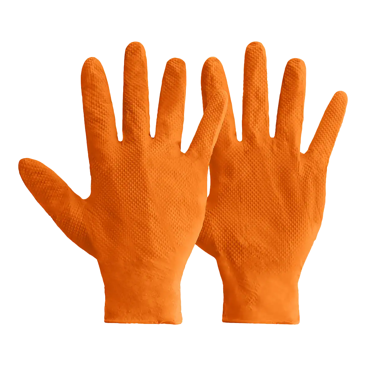 Mercator Ideall Grip Nitrile Gloves Orange