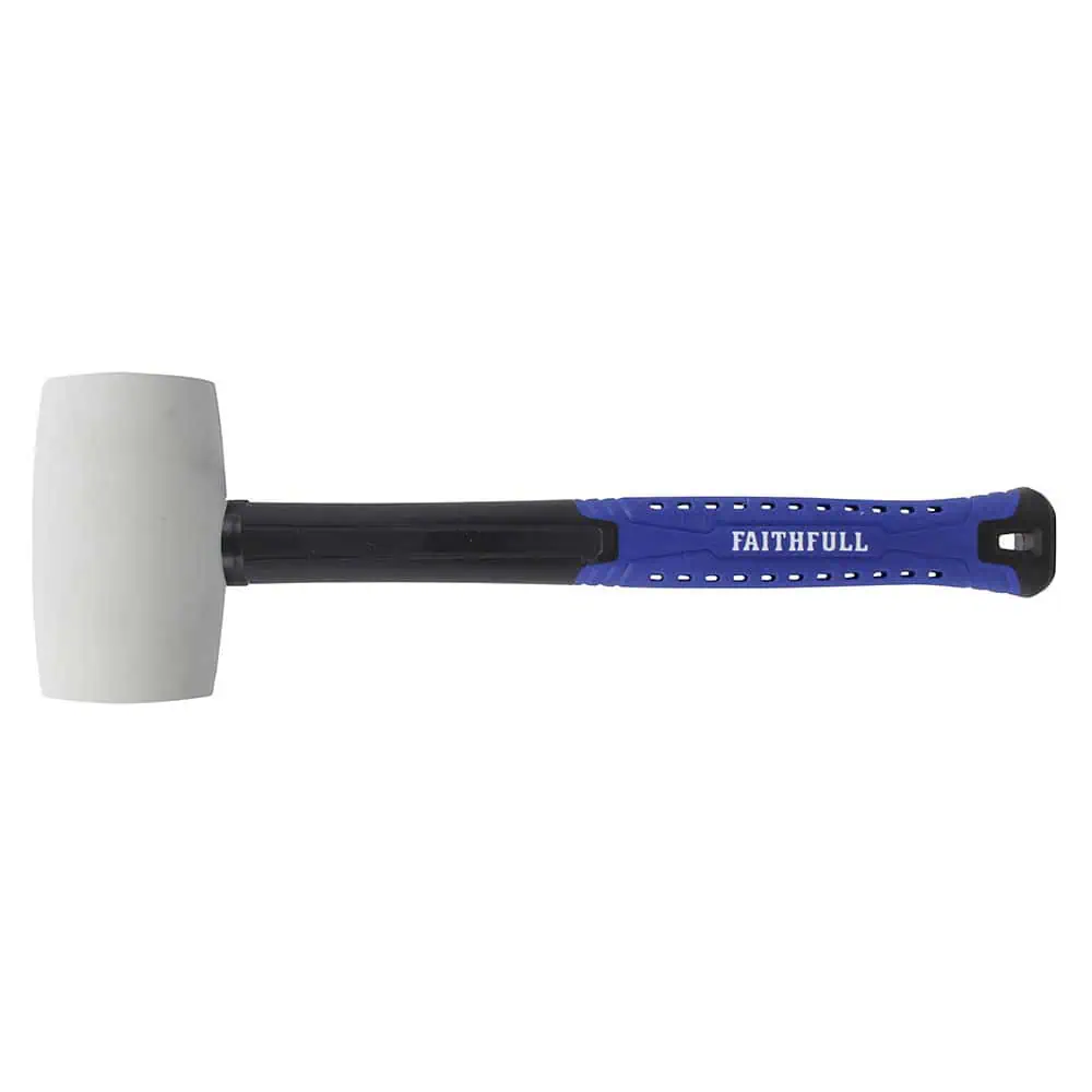Faithfull Tools 32oz White Rubber Mallet