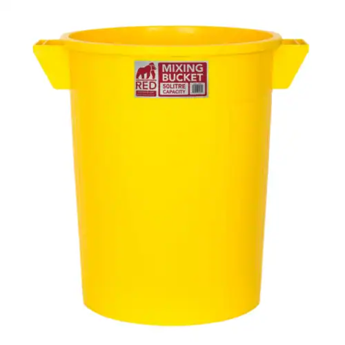 Red Gorilla 50L Builders Mixing Bucket - Yellow